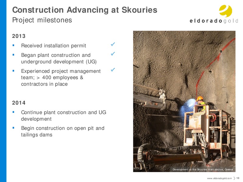 Investor Presentation – Eldorado Gold Corp. – slide 12