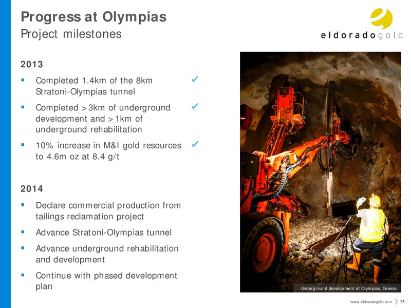 Investor Presentation – Eldorado Gold Corp. – slide 13