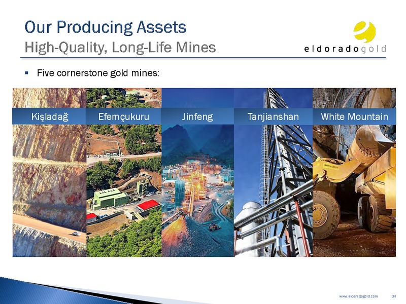 INVESTOR PRESENTATION – Eldorado Gold Corp. – slide 33