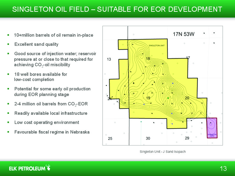 INVESTOR PRESENTATION – Elk Petroleum Limited – slide 12