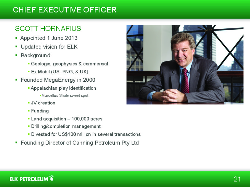INVESTOR PRESENTATION – Elk Petroleum Limited – slide 20