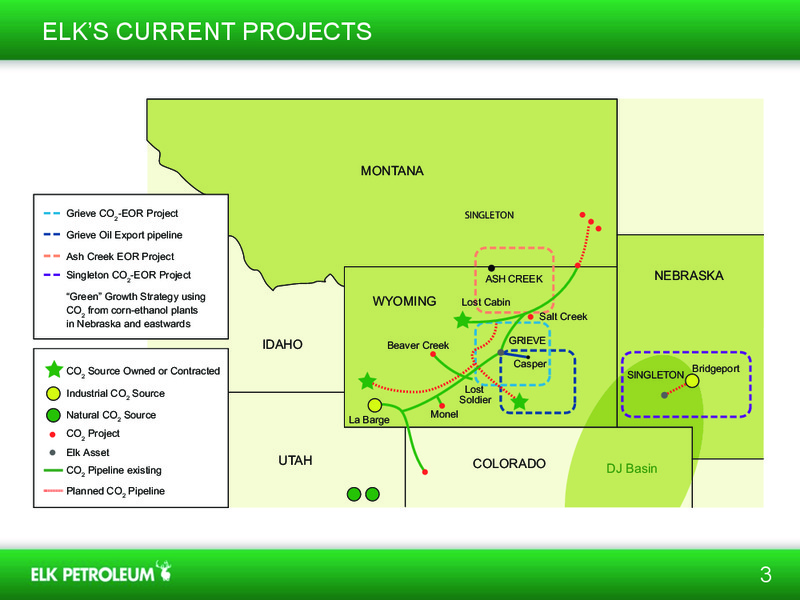 INVESTOR PRESENTATION – Elk Petroleum Limited – slide 2