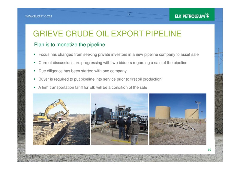 AGM – Elk Petroleum Limited – slide 19