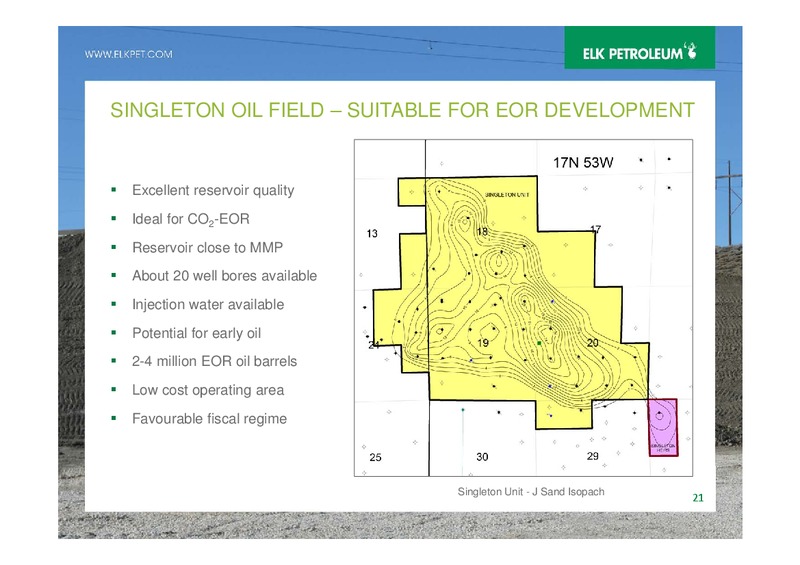 AGM – Elk Petroleum Limited – slide 21