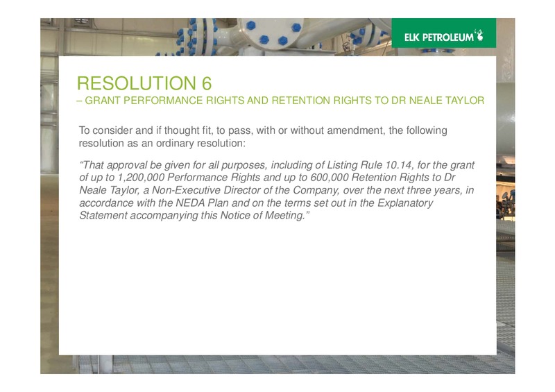 AGM – Elk Petroleum Limited – slide 34