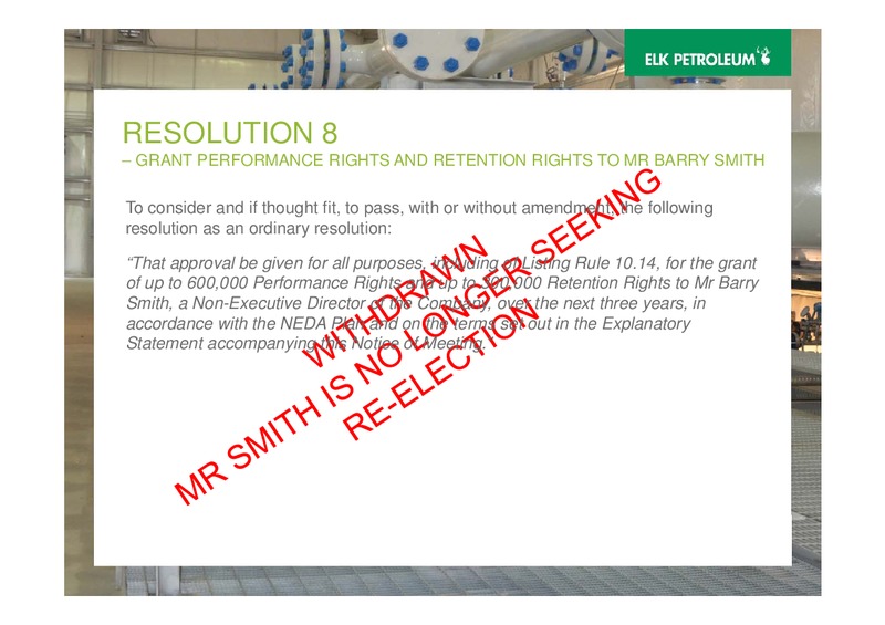 AGM – Elk Petroleum Limited – slide 36