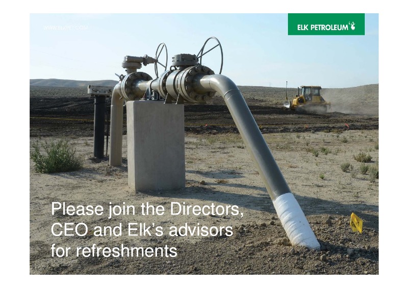 AGM – Elk Petroleum Limited – slide 40