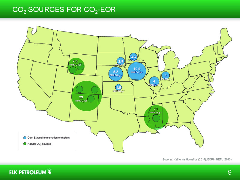 CEOS PRESENTATION TO THE ETHANOL EMERGING ISSUES FORUM IN OMAHA NEBRASKA – Elk Petroleum Limited – slide 9