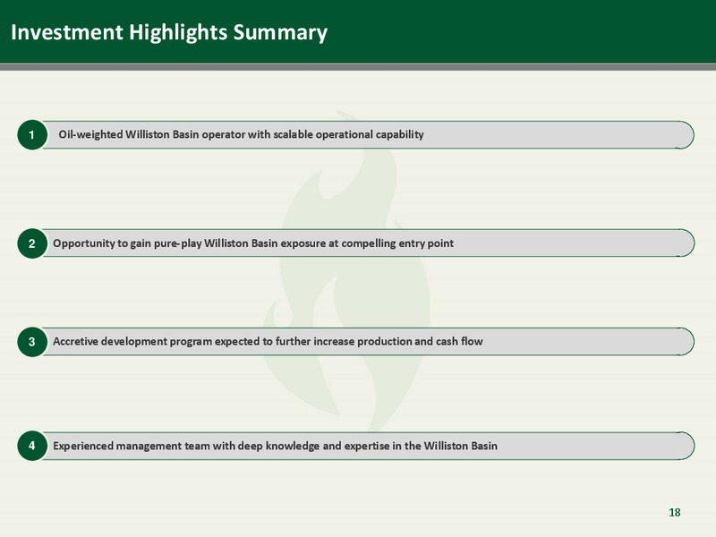 Investor Presentation – Emerald Oil Inc – slide 18