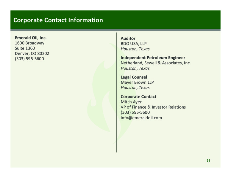 IPAA OGIS NEW YORK – Emerald Oil Inc – slide 13