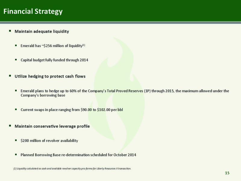 Corporate Presentation – Emerald Oil Inc – slide 14