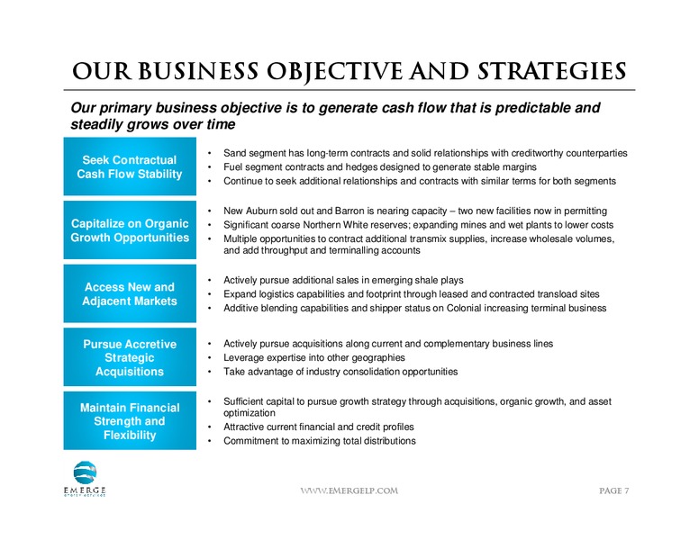 NAPTP INVESTOR CONFERENCE – Emerge Energy Services Lp – slide 6