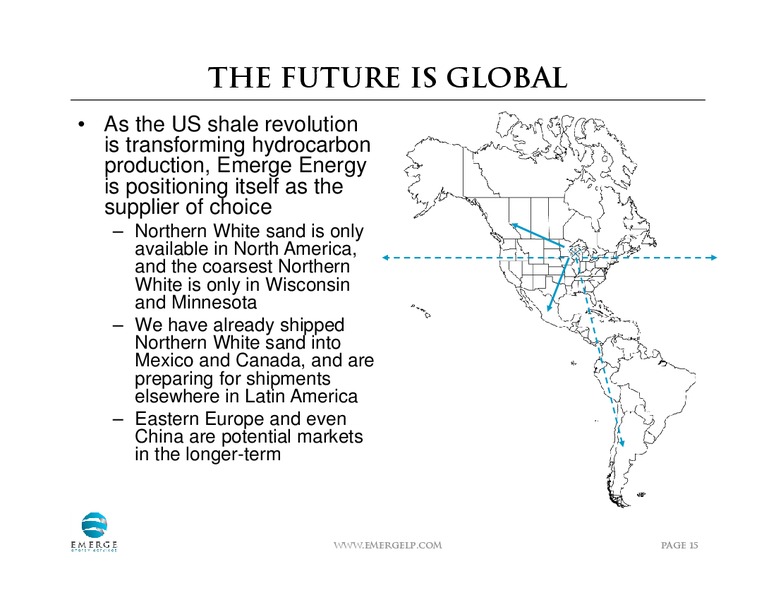 INVESTOR PRESENTATION – Emerge Energy Services Lp – slide 14