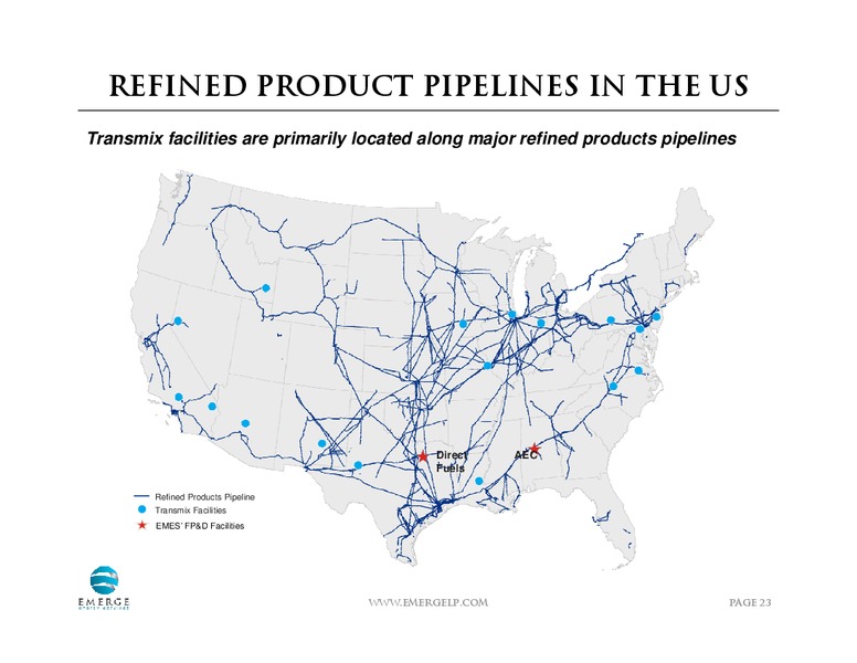 INVESTOR PRESENTATION – Emerge Energy Services Lp – slide 22