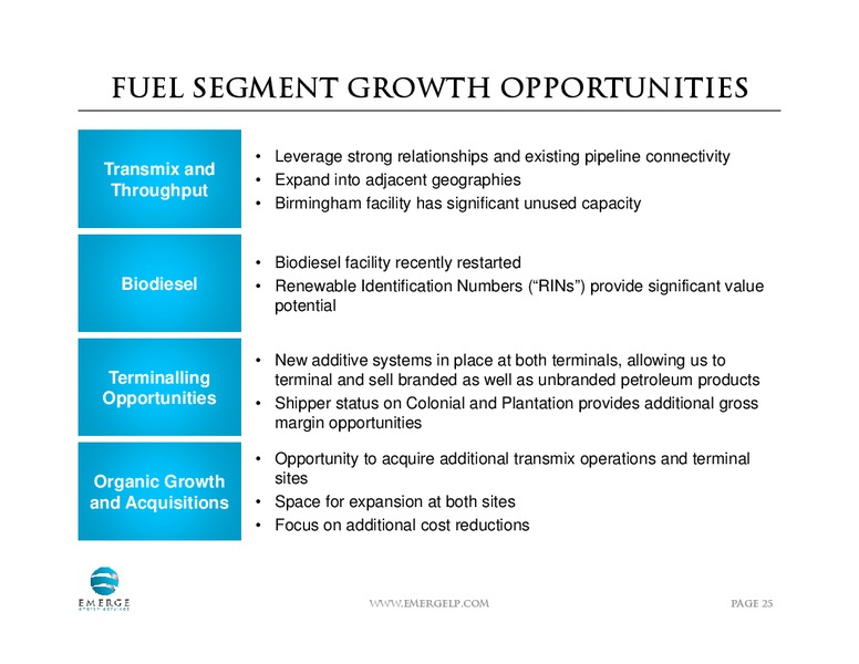 INVESTOR PRESENTATION – Emerge Energy Services Lp – slide 24