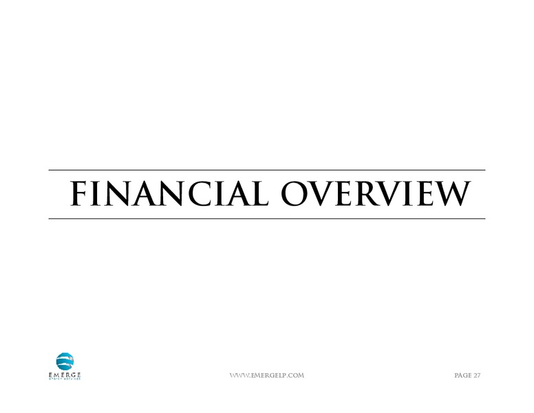 Citi 1X1 Conference Las Vegas – Emerge Energy Services Lp – slide 26