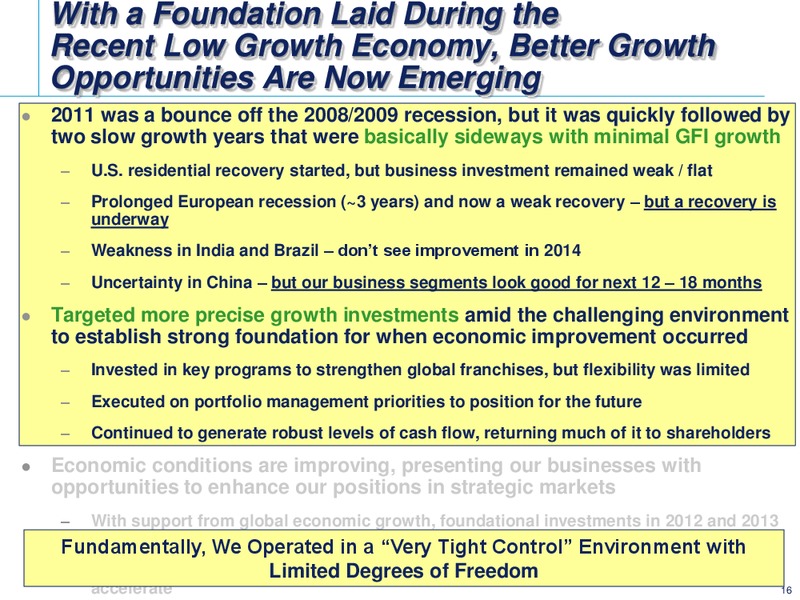 2014 INVESTOR CONFERENCE – Emerson Electric Co. – slide 16