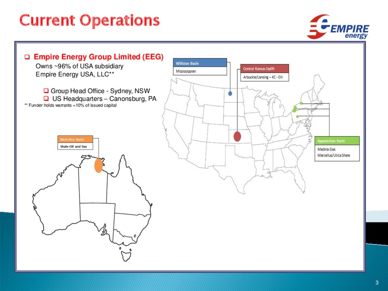 Investor Update – Empire Energy Ep – slide 2