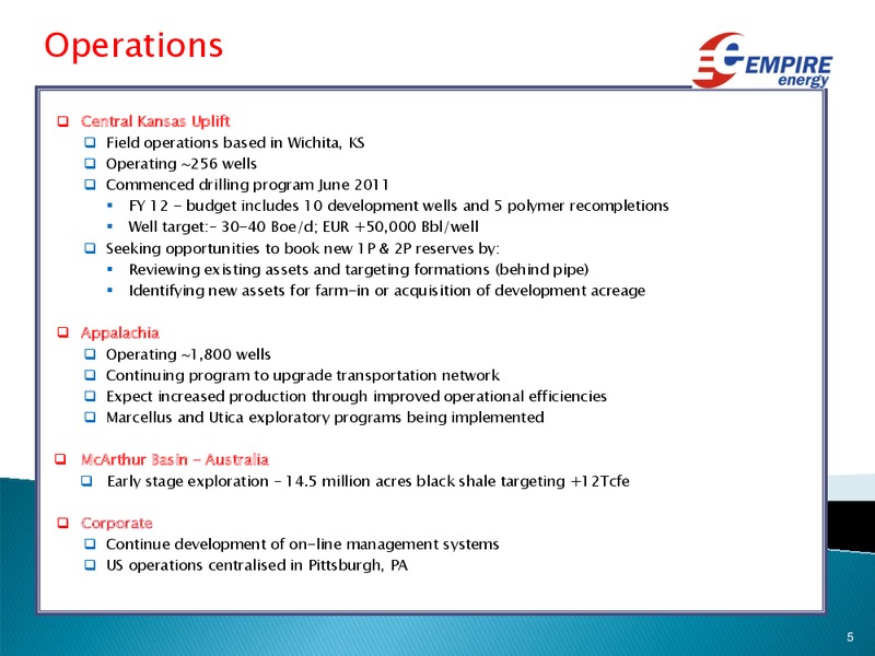 Investor Update – Empire Energy Ep – slide 4