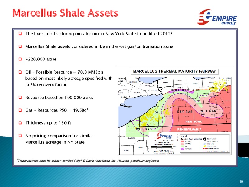 Investor Update – Empire Energy Ep – slide 9