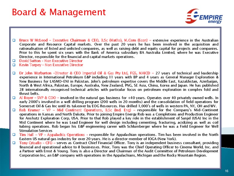 Investor Update – Empire Energy Ep – slide 15
