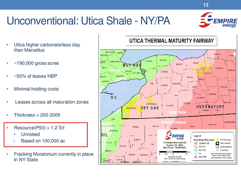 Excellence in Oil and Gas – Empire Energy Ep – slide 12
