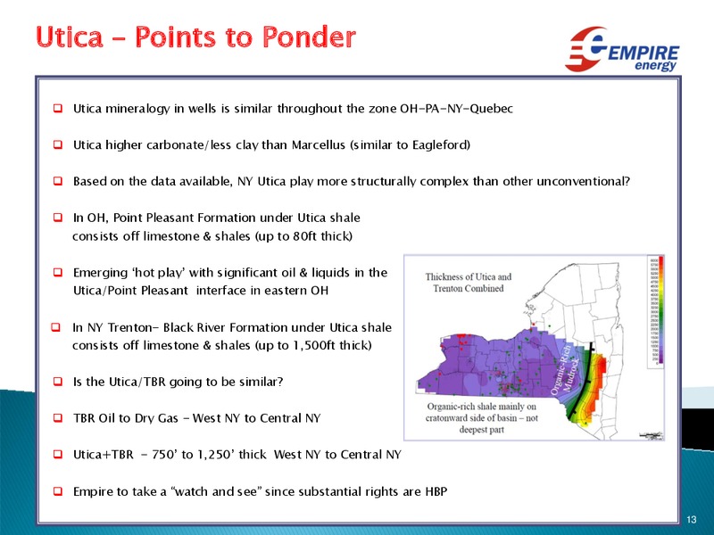 ACHIEVING SIGNIFICANCE IN THE OIL & GAS INDUSTRY PRESENTATION – Empire Energy Ep – slide 13