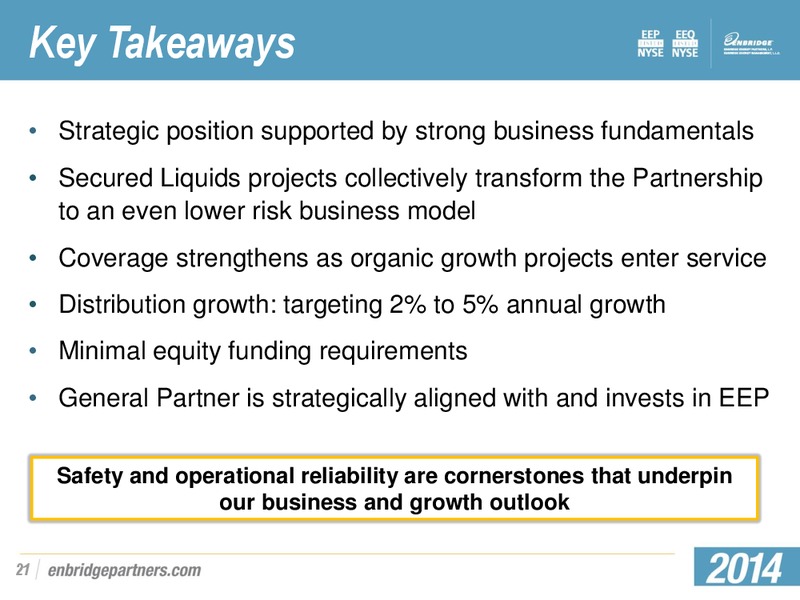 BARCLAY CEO ENERGY POWER CONFERENCE – Enbridge Energy Partners Lp – slide 20