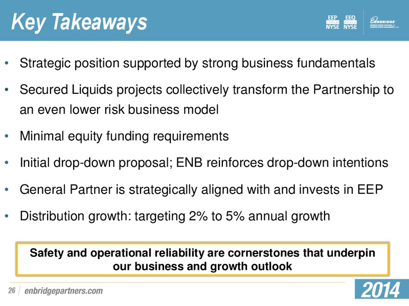INVESTMENT COMMUNTITY PRESENTATION – Enbridge Energy Partners Lp – slide 25