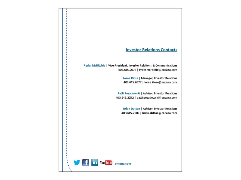 MARCH 2014 CORPORATE PRESENTATION – Encana Corp – slide 44