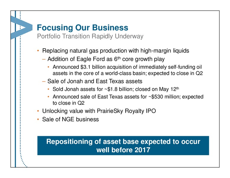 Q1 2014 EARNINGS CALL – Encana Corp – slide 3