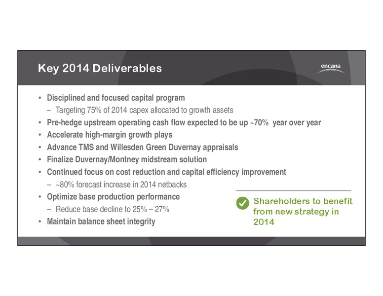 Second Quarter 2014 Results – Encana Corp – slide 17