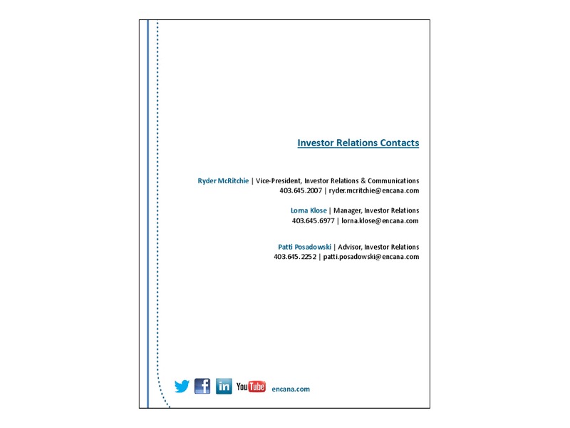 NOVEMBER 2013 CORPORATE PRESENTATION – Encana Corp – slide 42