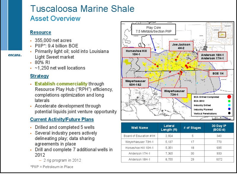 DECEMBER 2012 INVESTOR DAY – Encana Corp – slide 5