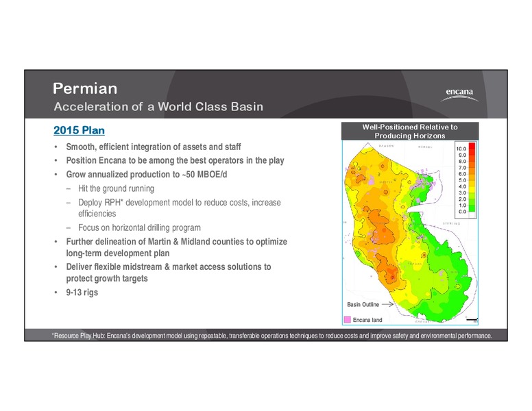 2015 CORPORATE GUIDANCE – Encana Corp – slide 10