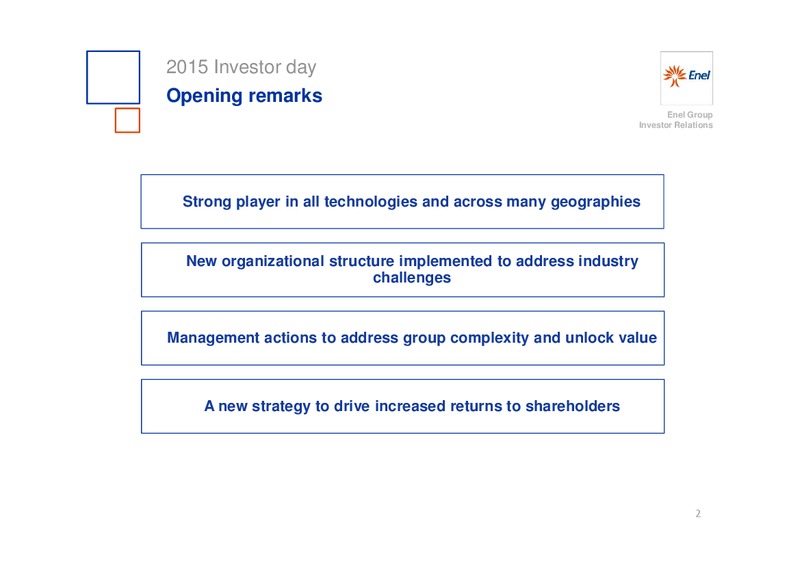 INVESTOR DAY – Enel – slide 3