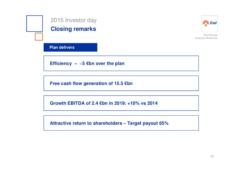 INVESTOR DAY – Enel – slide 56