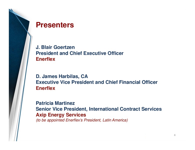 JUNE 2014 CORPORATE PRESENTATION – Enerflex Ltd. – slide 3