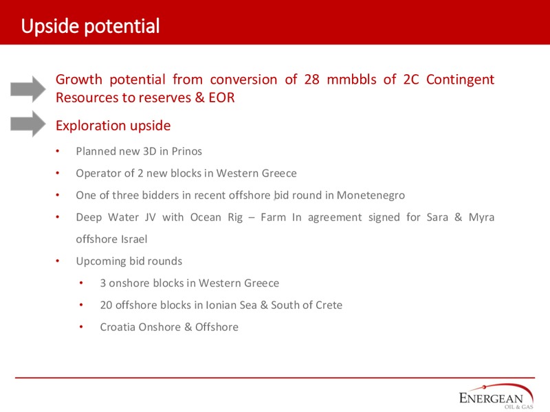 Reopening of the Greek E&P sector – Energean Oil & Gas – slide 6