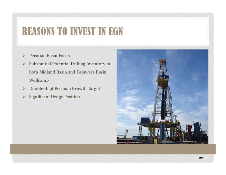 Investor Presentation – Energen Corp. – slide 21