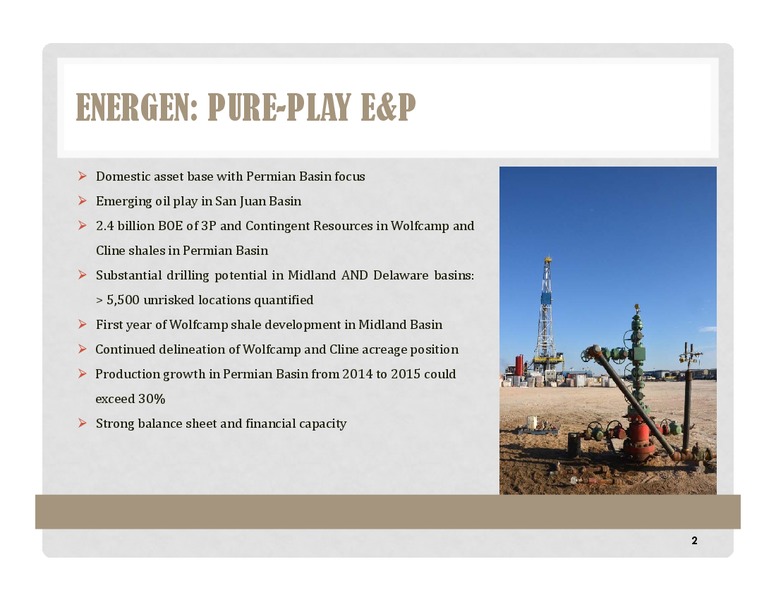 Canaccord Genuity Global Resources Conference – Energen Corp. – slide 2