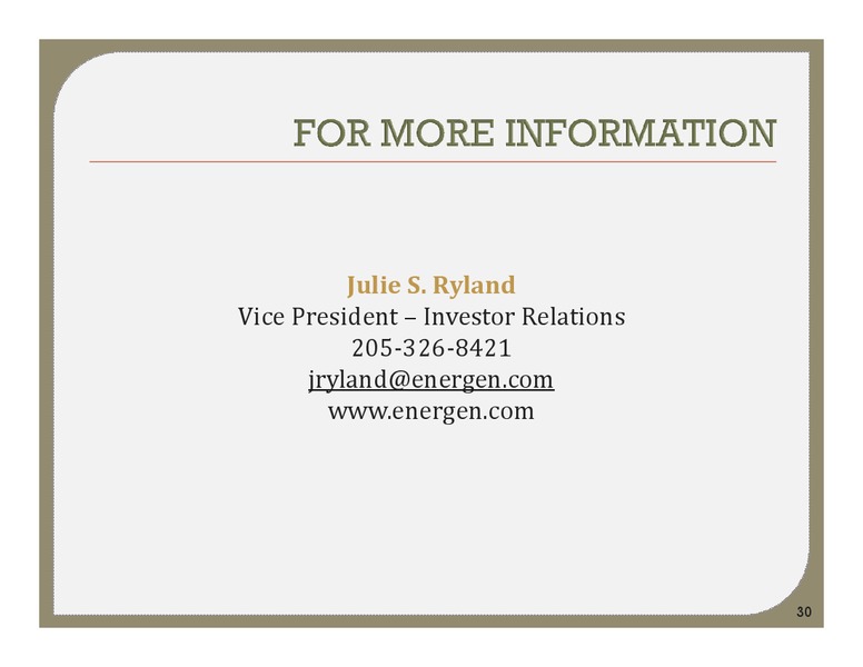 Scotia Howard Weil 2015 Energy Conference – Energen Corp. – slide 29
