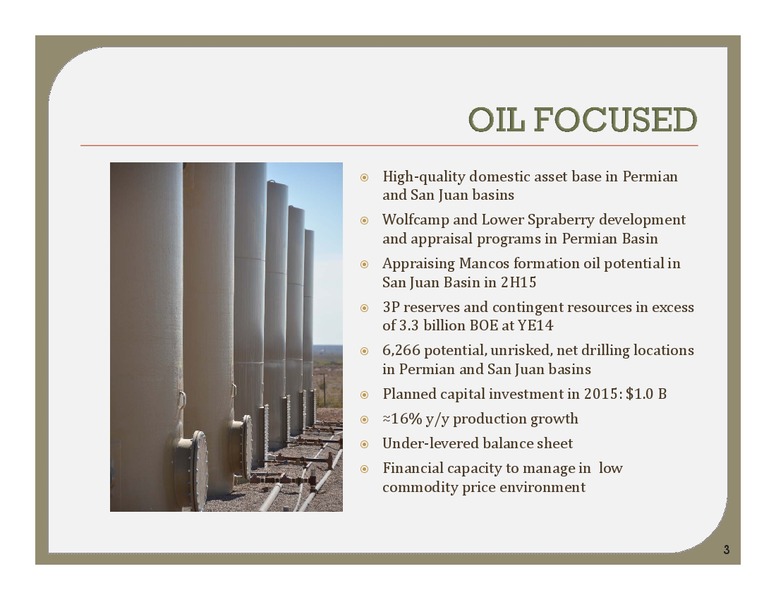 MORGAN STANLEY E&P AND OIL SERVICES CONFERENCE – Energen Corp. – slide 2