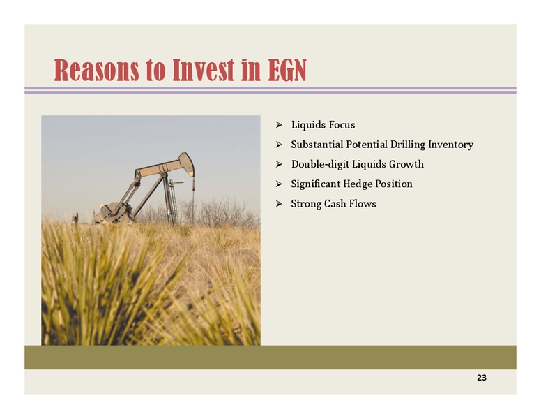 BARCLAYSCEOENERGYPOWERCONFERENCE – Energen Corp. – slide 22