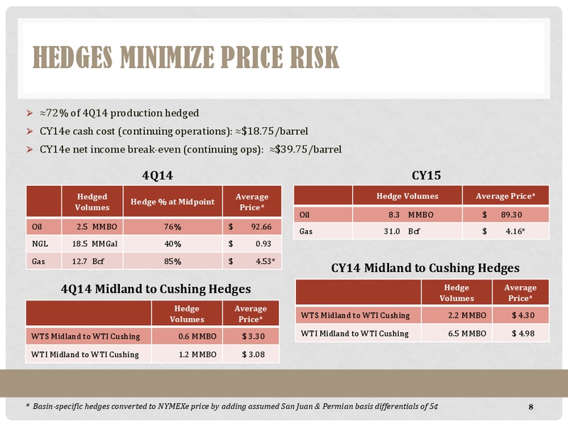 Mancos Oil Play Emerging in San Juan Basin Howard Weil – Energen Corp. – slide 8