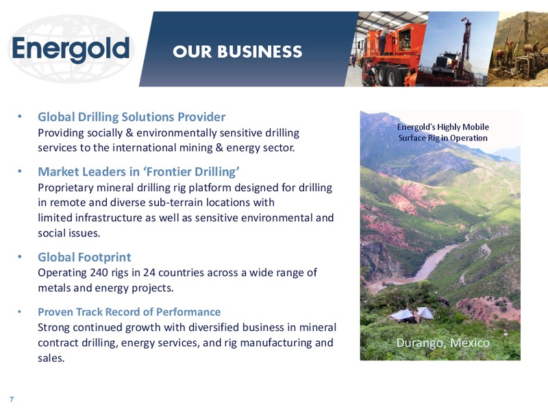 CORPORATE PRESENTATION – Energold Drilling Corporation – slide 6