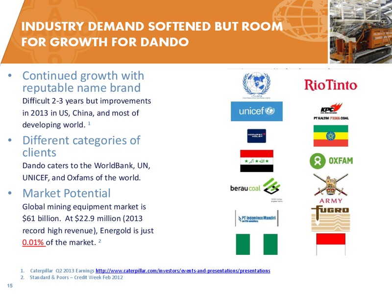 CORPORATE PRESENTATION – Energold Drilling Corporation – slide 14