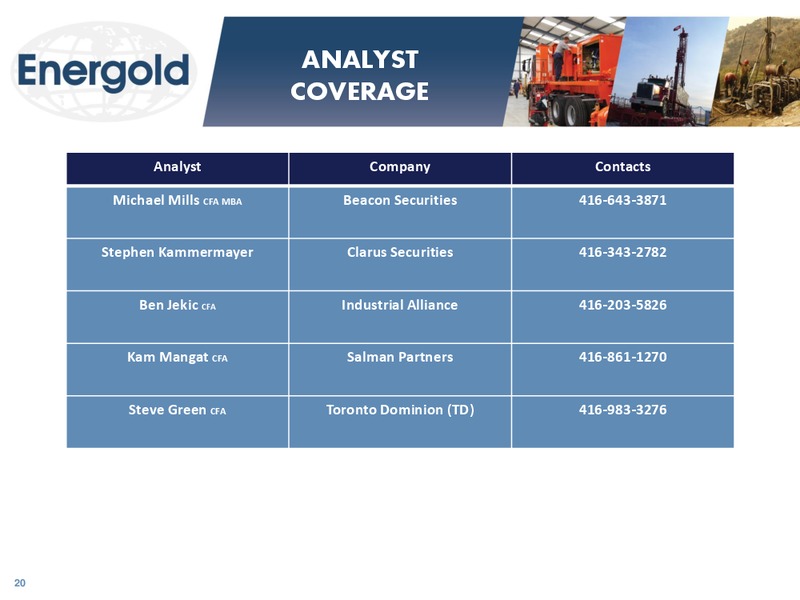 CORPORATE PRESENTATION – Energold Drilling Corporation – slide 19
