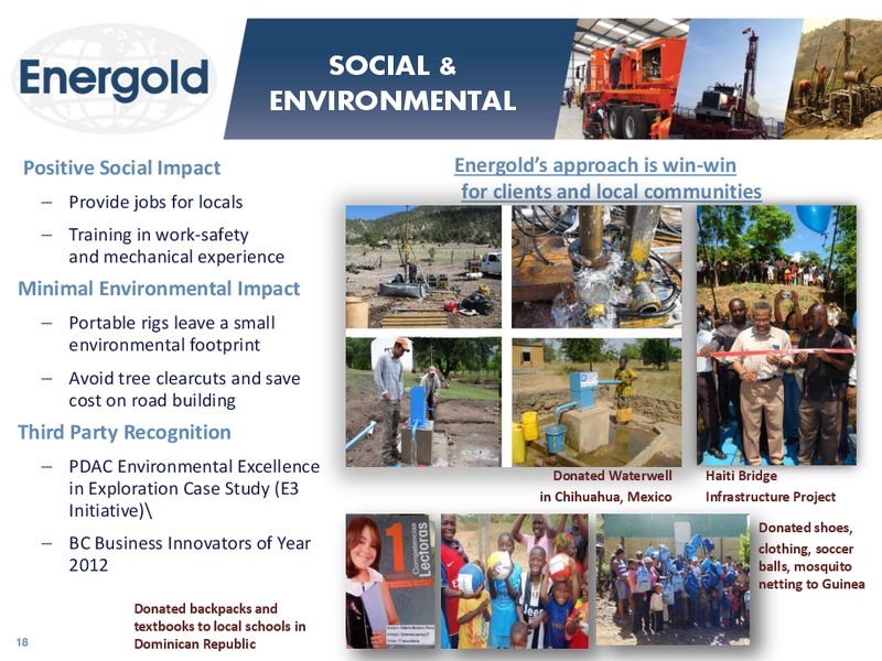 CORPORATE PRESENTATION Q3 – Energold Drilling Corporation – slide 17