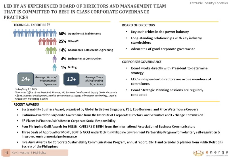 COMPANY PRESENTATION – Energy Development Corp. – slide 44